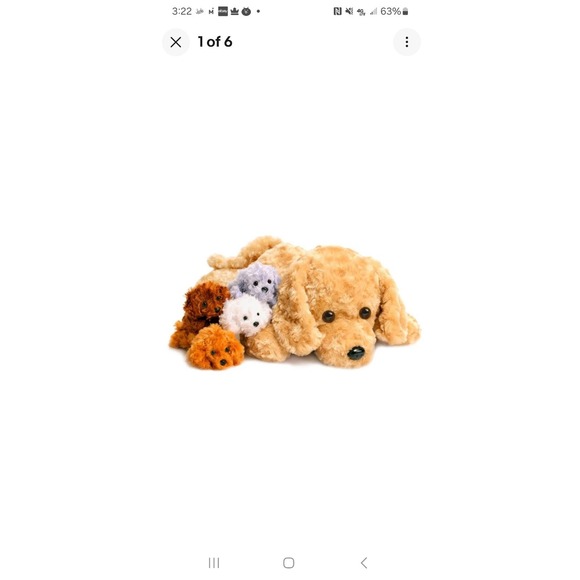 Vposyako Other - 5 Pieces Dog Stuffed Animals for Girls,1 Mommy Dog w/ 4 Babies Puppy Stuffed C4